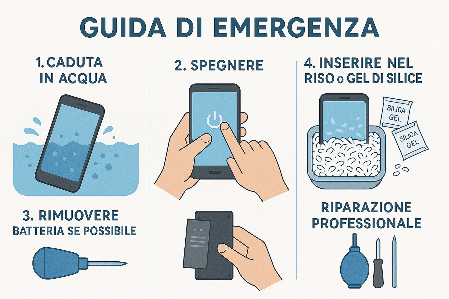 Smartphone caduto in acqua ecco cosa fare Bari Smartshop Riparazione Smartphone Xiaomi